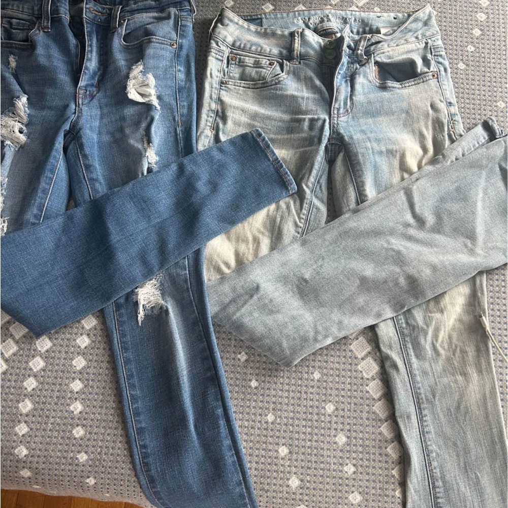 American Eagle Outfitters Blue Skinny Jeans
